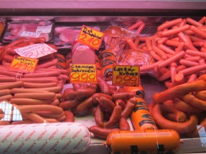 Sausages of all kinds.
